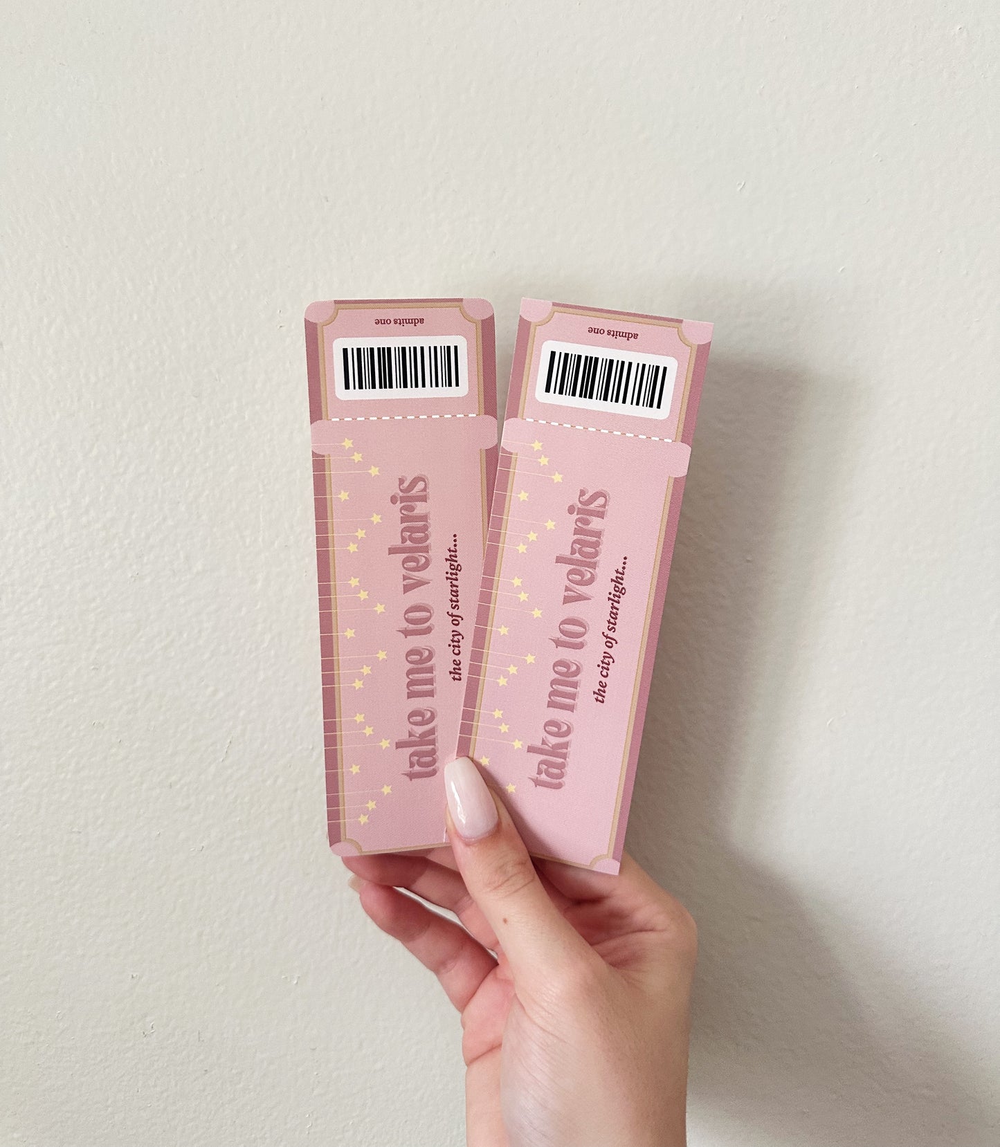 velaris ticket bookmark