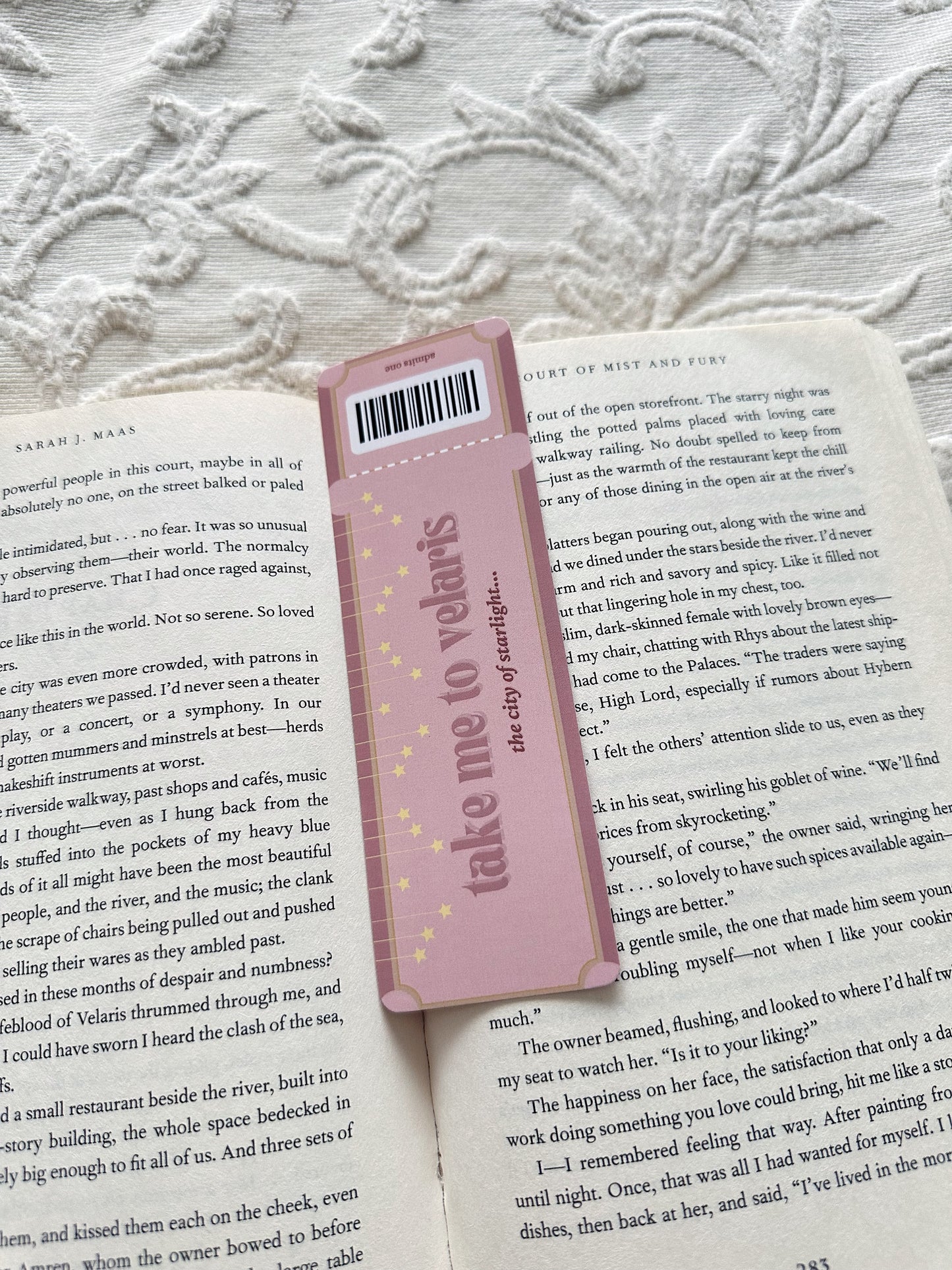 velaris ticket bookmark