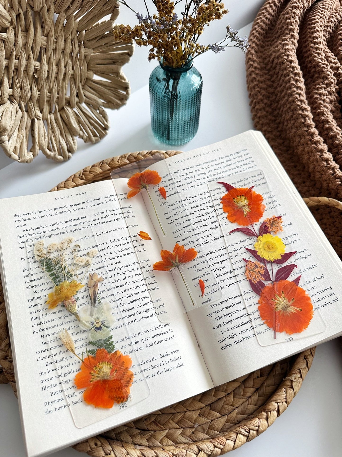 autumn bookmarks