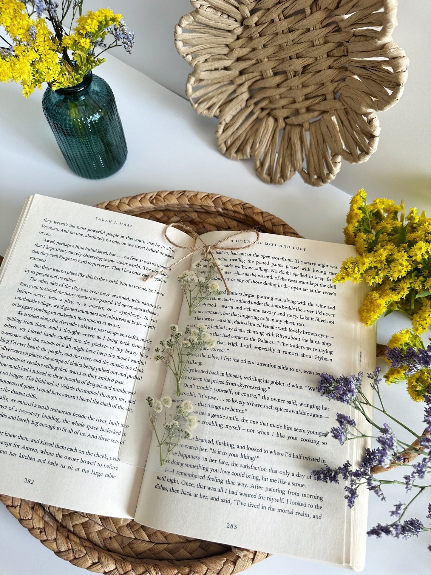 babies breath bookmark